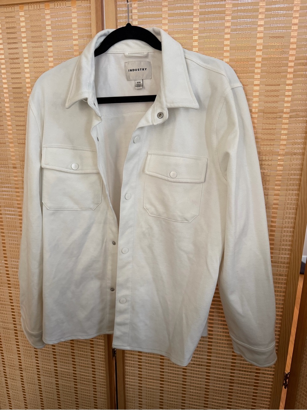 INDUSTRY White Men's Lightweight Shirt Jacket